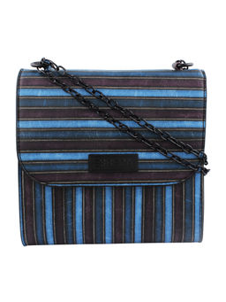 ESBEDA - Multi-Color Striped Pu Synthetic Sling Bag