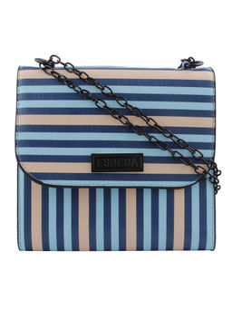 ESBEDA - Multi-Color Striped Pu Synthetic Sling Bag