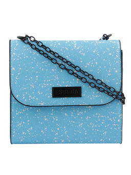 ESBEDA - Blue Printed Pu Synthetic Sling Bag