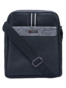 ESBEDA - Black Color Medium Size Dry Milk Stripe Sling Bag