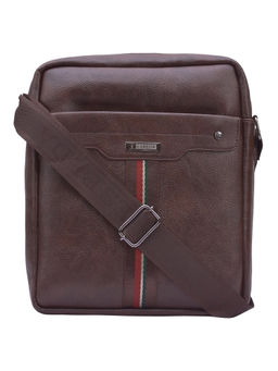 ESBEDA - Brown Color Medium Size Dry Milk Stripe Sling Bag