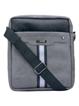 ESBEDA - Grey Color Medium Size Croco Stripe Sling Bag