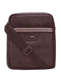 ESBEDA - Brown Color Medium Size Dry Milk Stripe Sling Bag