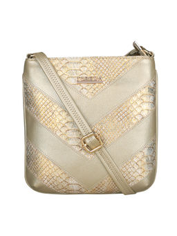 ESBEDA - Gold Medium Size Chunky Glitter Sling Bag