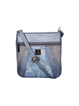 ESBEDA - Blue Color Medium Size Damask Sling Bag