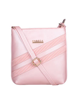 ESBEDA - Pink Color Medium Size Rayon Sling Bag