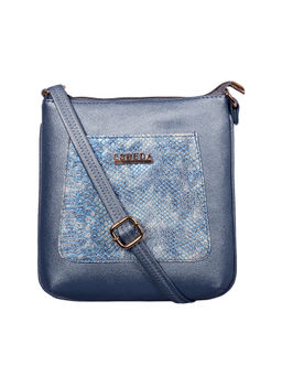 ESBEDA - Blue Color Medium Size Shiny Glitter Sling Bag