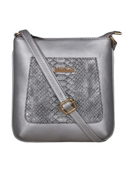 ESBEDA - Silver Color Medium Size Shiny Glitter Sling Bag