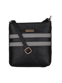 ESBEDA - Black Color Medium Size Rayon Sling Bag