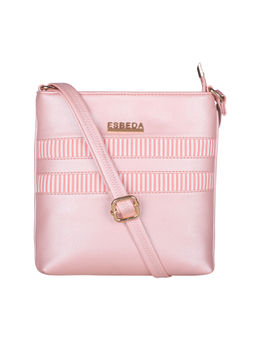 ESBEDA - Pink Color Medium Size Rayon Sling Bag