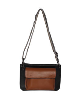 ESBEDA - Brown-Black Color Solid Pattern Borse Sling Bag