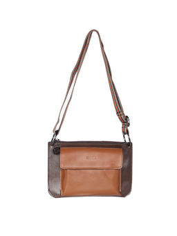 ESBEDA - Brown-Coffee Color Solid Pattern Borse Sling Bag