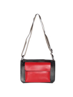 ESBEDA - Red-Black Color Solid Pattern Borse Sling Bag