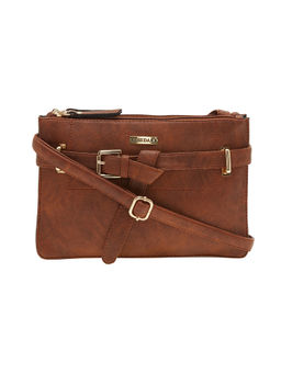 ESBEDA - Brown Solid Pu Synthetic Material Handbag