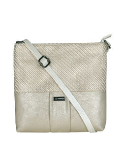 ESBEDA - Gold PU Synthetic Material Goldie Jute Sling Bag