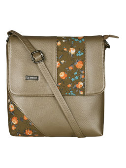 ESBEDA - Gold PU Synthetic Material Spring Goldie Sling Bag