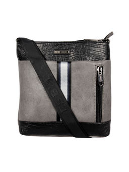 ESBEDA - Grey Color Mediums Size Croco Stripe Sling Bag