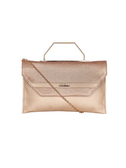 ESBEDA - Rose Gold Color Small Glitter Envelope Sling Bag