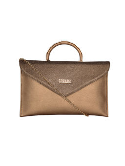 ESBEDA - Copper Color Small Saddle Envelope Sling Bag