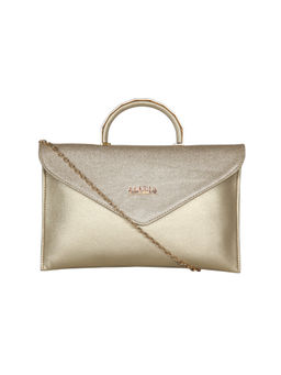 ESBEDA - Gold Small Saddle Envelope Sling Bag
