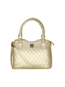 ESBEDA - Gold Quilted Pattern Satchel
