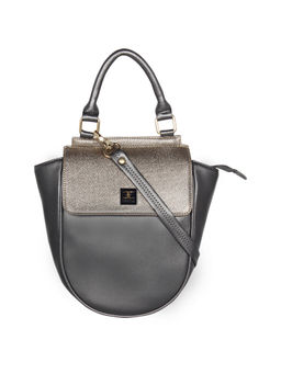 ESBEDA - Grey Color Cinhetic Saddle Satchel