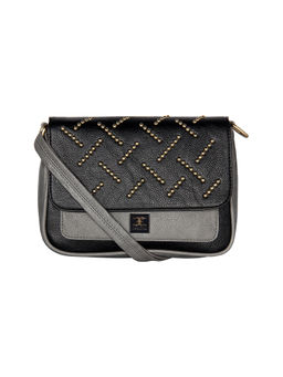 ESBEDA - Grey Color Solid Ball Stud Sling Bag
