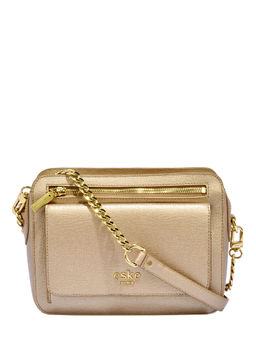 Eske - Gold Nunzia Small Zip Shopper Bag