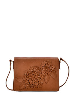 Eske - Brown Lauren Flap Shoulder Bag