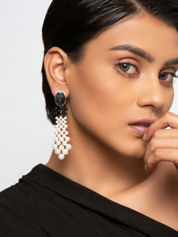 FabAlley - Multi-Color Mixed Metal Earrings