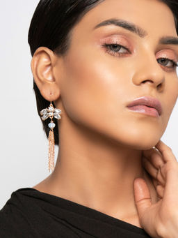 FabAlley - Silver Mixed Metal Earrings