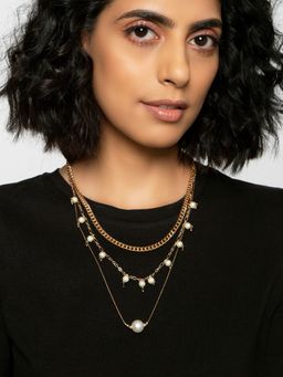 FabAlley - White Mixed Metal Chain