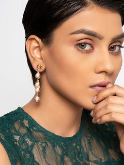 FabAlley - White Brass Earring