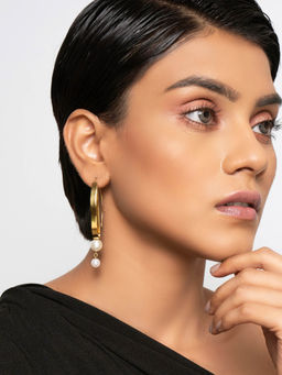 FabAlley - White Brass Earring