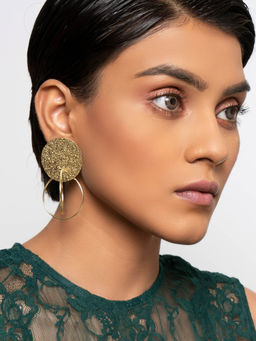 FabAlley - Gold Brass Earring