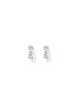 Forever New - Li Cz Baguette Stone Hoop Earrings