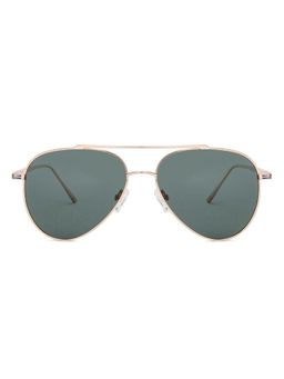 John Jacobs - Gold Full Rim Aviator Sunglasses