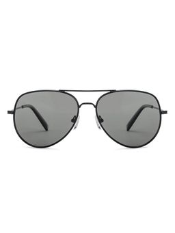 John Jacobs - Black Full Rim Aviator Sunglasses
