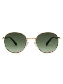 John Jacobs - Gold Full Rim Round Sunglasses