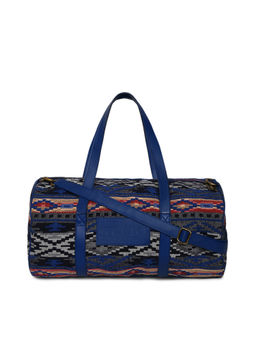 KLEIO - Multi-Color Unisex Fabric Jacquard Spacious Luggage And Travel Bag