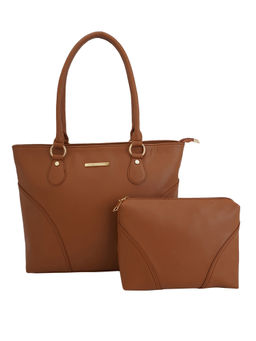 Lapis O Lupo - Tan Tote Bag With Pouch