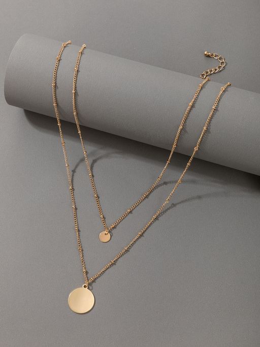 OOMPH Gold Tone Multi Layer Necklace