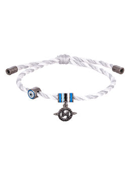 Outhouse - The Oh Petit Monogram Knot Unisex Bracelet - Daisy White