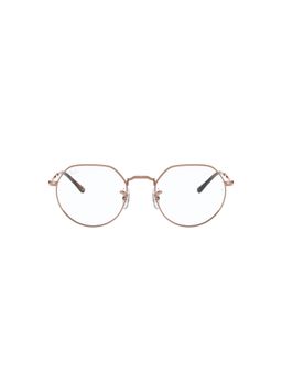 Ray-Ban - Brown Round Clear Optical Frame - 0RX6465
