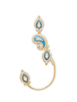Shaze - Blue Marque Paisley Ear Cuff