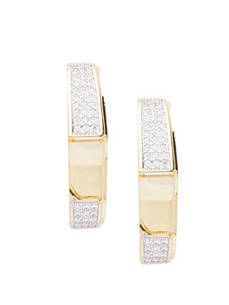 Shaze - Gold Curly Bracket Earrings