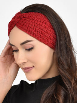 ToniQ - Baby its Cold Outside Red Twisted Head Wrap