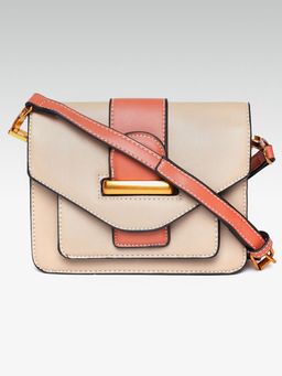Twenty Dresses by Nykaa Fashion - Beige A Class Apart Sling Bag