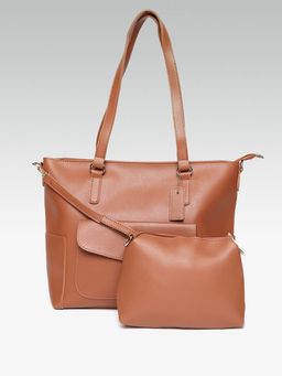 Twenty Dresses by Nykaa Fashion - Tan Crazy In Love Handbag