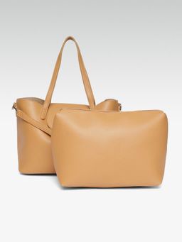 Twenty Dresses by Nykaa Fashion - Tan Out Of Space Handbag